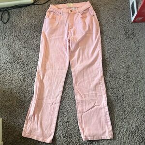 Pink Vintage Straight Leg Jeans